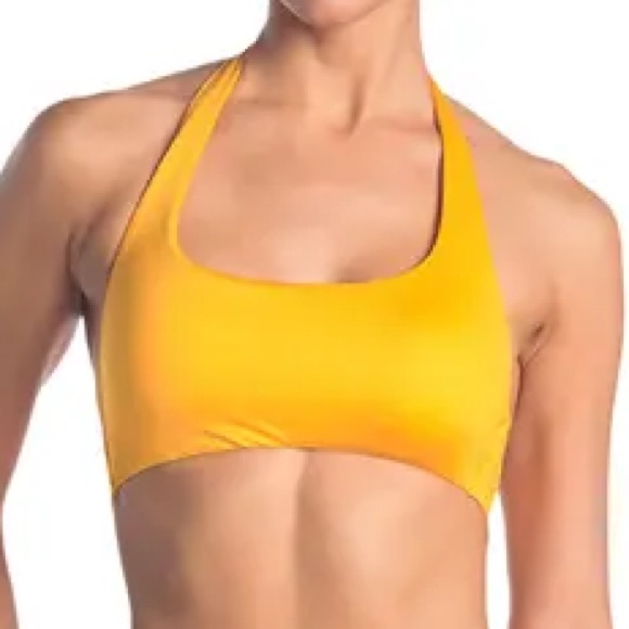 BECCA - Solid Halter Tie Back Bikini Top - Picture 1 of 5